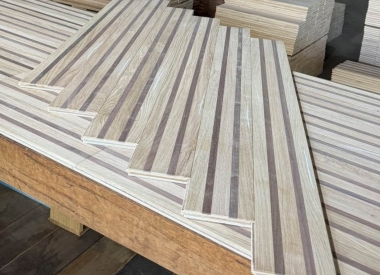 SÀN GỖ SỒI KẾT HỢP WALNUT